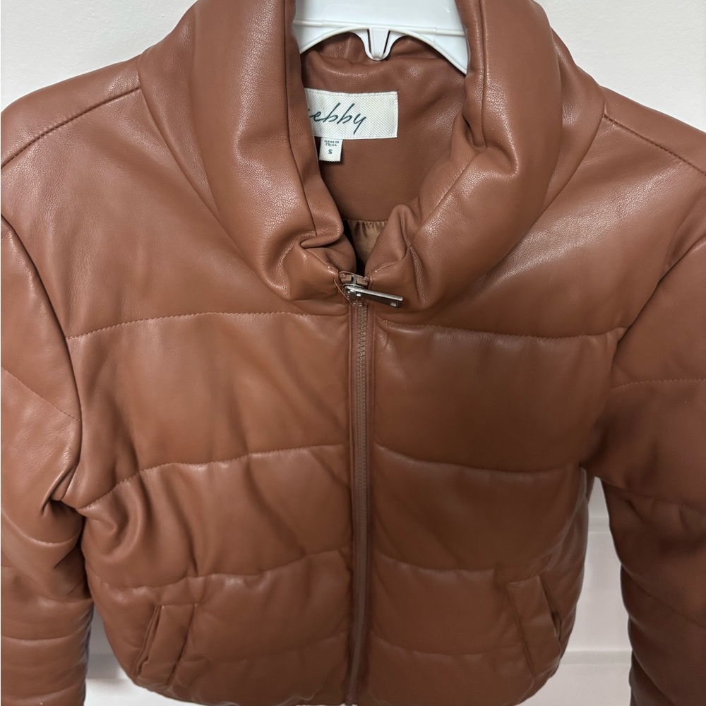 Soft & supple vegan faux leather insulated with faux down